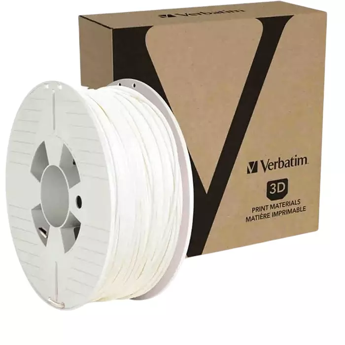 Verbatim 2.85 mm White PET-G 3D Printer Filament 1kg, 55058