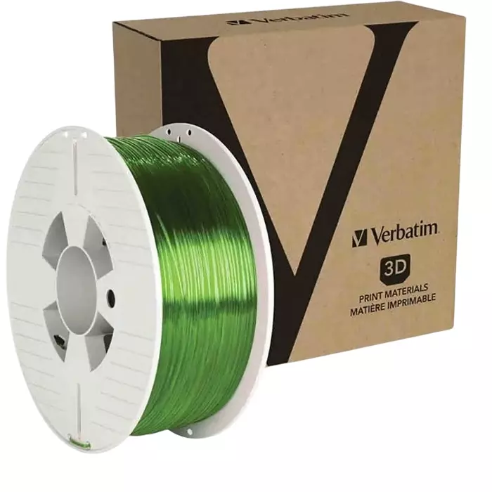 Verbatim 1.75 mm Green PET-G 3D Printer Filament 1kg, 55057