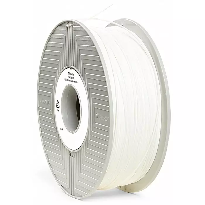 Verbatim 1.75 mm White PLA 3D Printer Filament 1kg, 234130