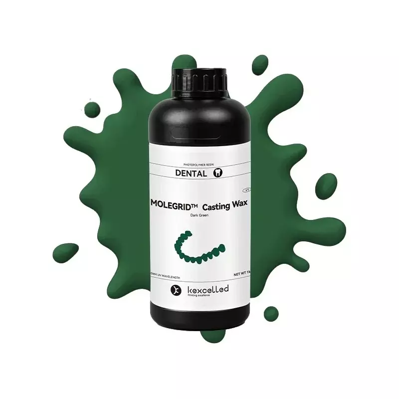 molegrid-casting-wax-high-precision-dental-resin-dark-green-color-1-kg-weight