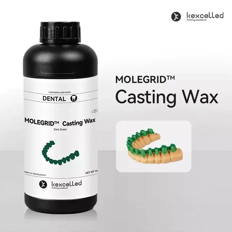 molegrid-casting-wax-high-precision-dental-resin-dark-green-color-1-kg-weight