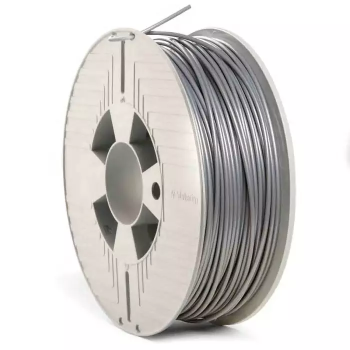 Verbatim 2.85 mm Silver PLA 3D Printer Filament 1kg, 55329