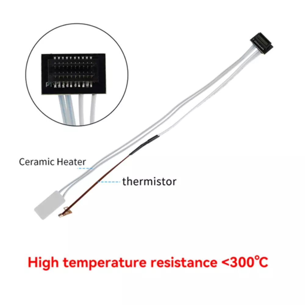 Bambu Lab Ceramic Heater & Thermistor Kit - A1 / A1 Mini Thermistor 165 mm & Heater 173 mm Length 300°C Temperature