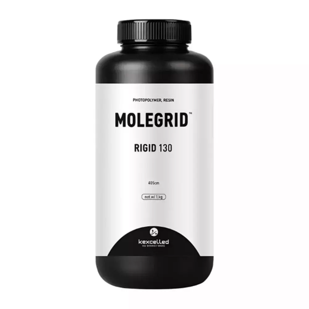 MOLEGRID Rigid 130 Photopolymer Resin Matt White Color 1 Kg Weight