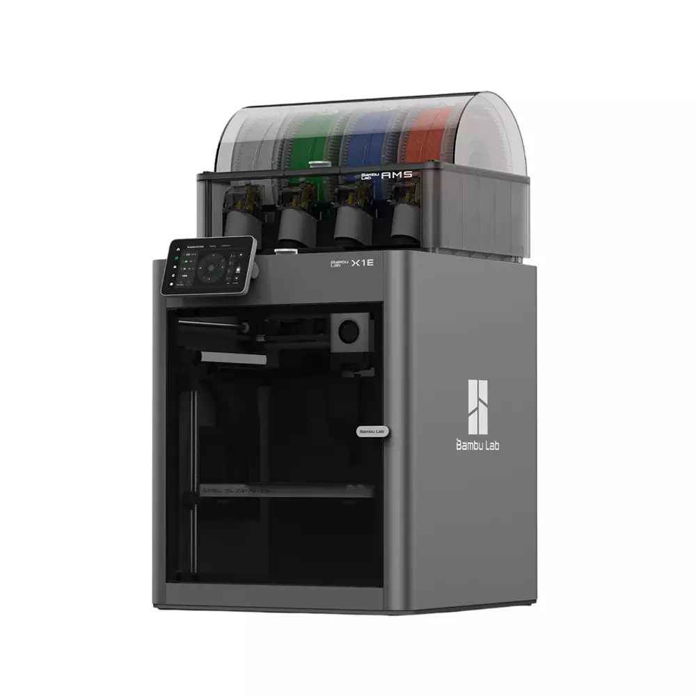 Bambu Lab X1E Combo FDM 3D Printer Industrial-Grade Multi Color for Professionals, Engineers & Advanced Makers 1920×1080 Camera Resolution