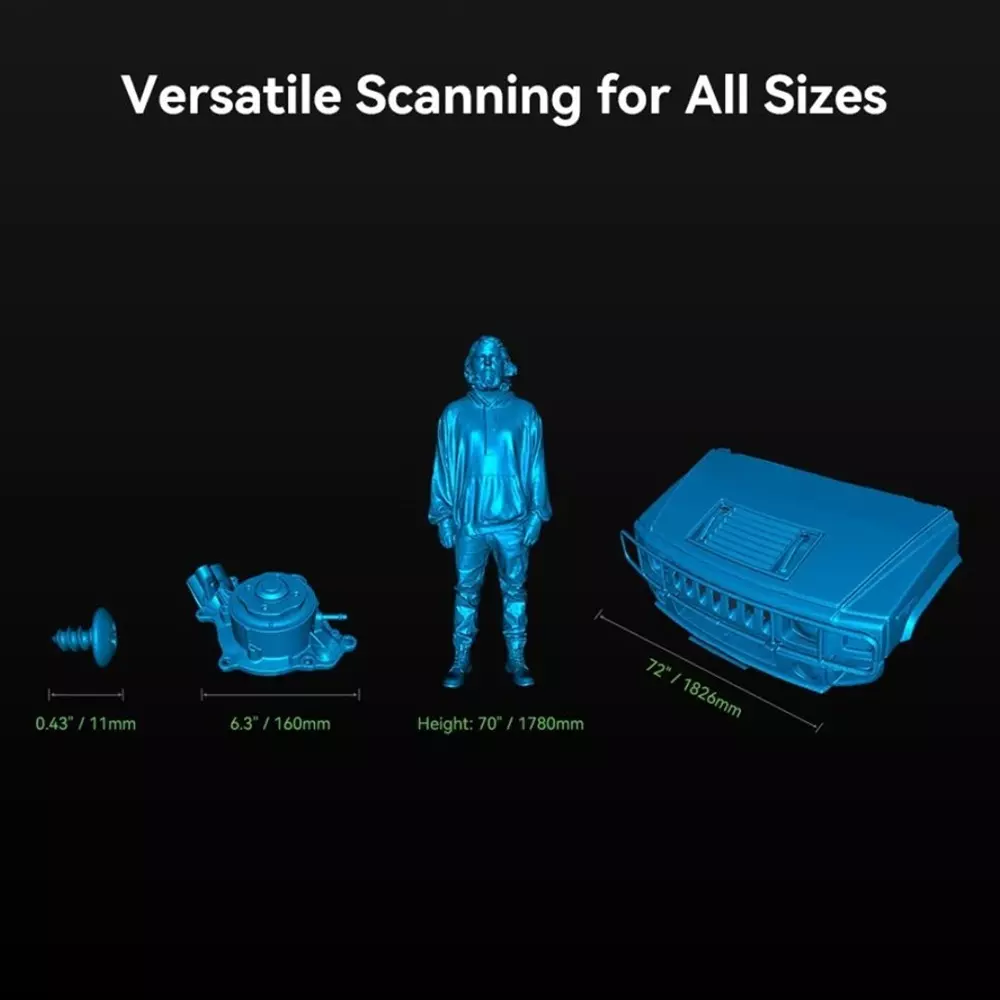 Creality CR-Scan Raptor 3D Scanner Advanced Technology 1920 × 1200 Camera Resolution