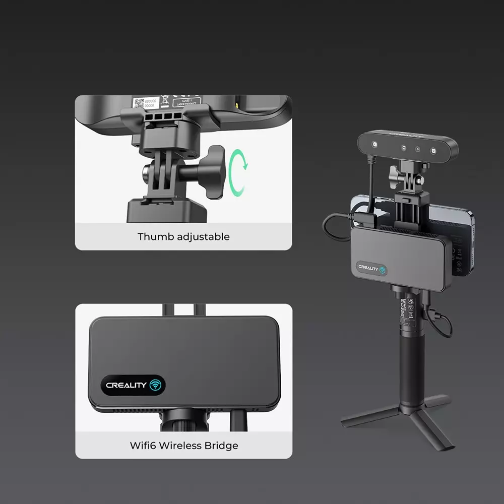 Creality CR-Scan Ferret Pro 3D Scanner Precision, Portability, and Performance 560 × 820 mm Single Capture Range