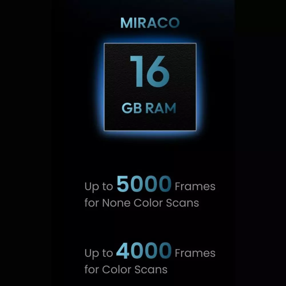 REVOPOINT MIRACO Standalone 3D Scanner for Small to Large Objects Scanner 16 GB 100 mm x 1 m Working Distance