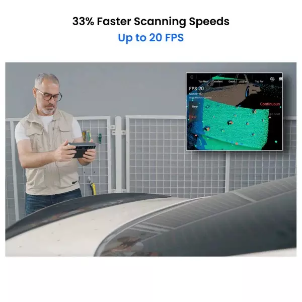 Revopoint MIRACO Plus Standalone 3D Scanner with Photogrammetric Metrology 48 MP RGB Camera