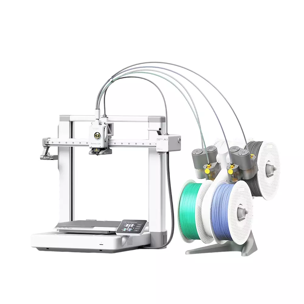 Bambu Lab A1 Combo FDM 3D Printer High-Speed Multicolor with AMS System 256 × 256 × 256 mm Build Volume
