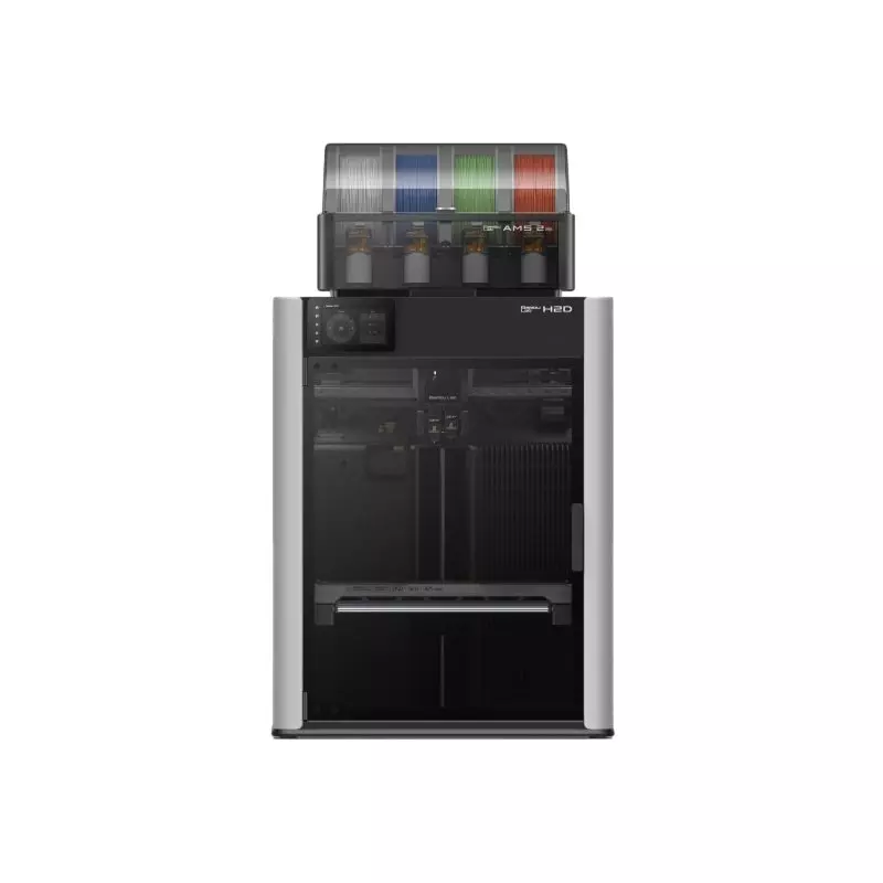 Bambu Lab H2D 3D Printer with AMS 0.4 mm Nozzle Diameter 600 mm/Sec Print Speed