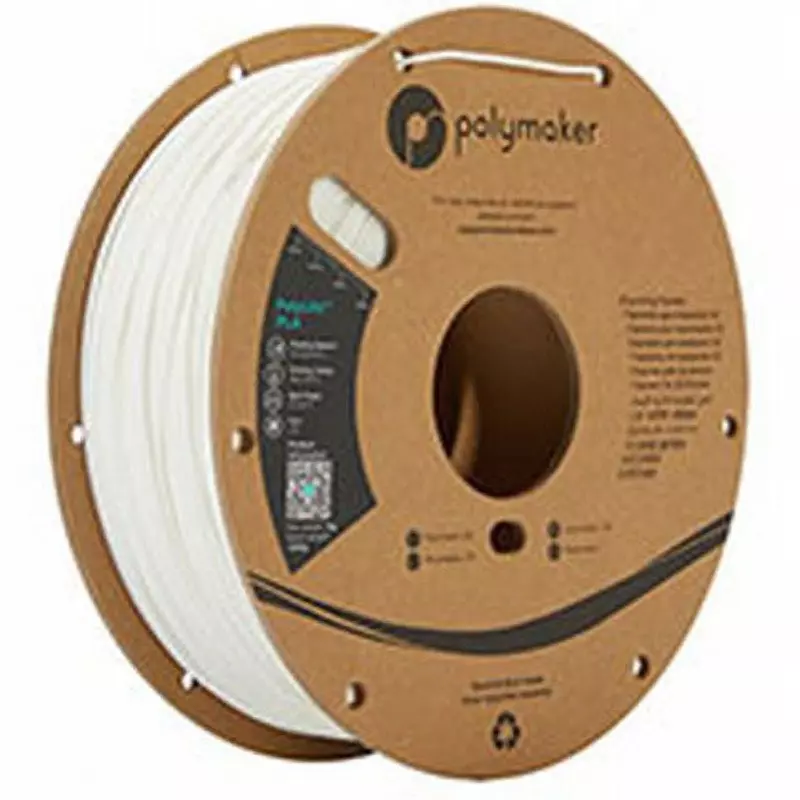 MUTOH PolyLite PLA Filament 1.75 mm Diameter White, PolyLite PLA-WH