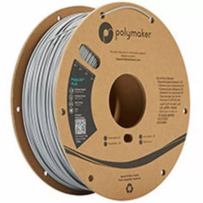 MUTOH PolyLite PLA Filament 1.75 mm Diameter Gray, PolyLite PLA-GY
