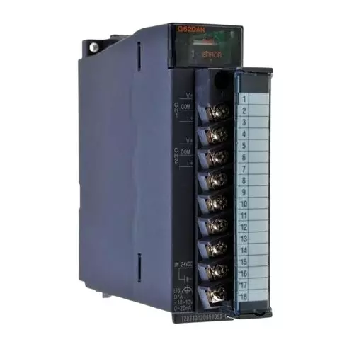 Mitsubishi Q62DAN 2 channel analog output module voltage current, Analog/Temp. I/O Modules