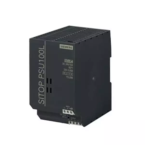 Siemens SITOP PSU100L Stabilized Power Supply Unit with 24 V Output Voltage and 0-10 A Output Current, 6EP1334-1LB00