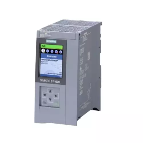 Siemens S7 1500 Series Central Processing Unit CPU 1516F-3 PN/DP with 3 MB for Program, 7.5 MB for Data Memory, 6ES75163FP030AB0