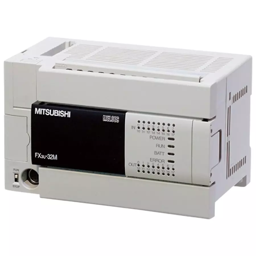 Mitsubishi Electric PLC, FX3U Base Unit 100-240 V Power Supply 16 Digital Input and Transistor Output, FX3U-32MT/ES