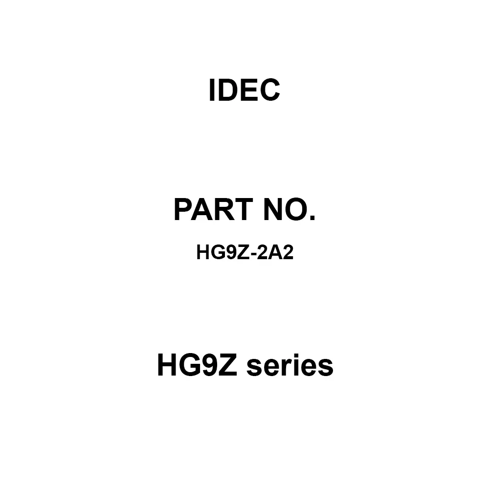 IDEC Hg9Z Series 1.6 - 4.3 Panel Thickness, HG9Z-2A2