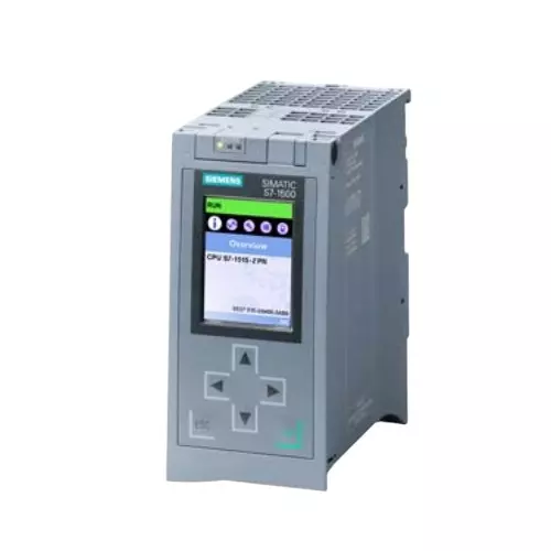 Siemens S7 1500 Series Central Processing Unit CPU 1515-2 PN with 500 KB for Program, 3 MB for Data Memory, 6ES75152AM010AB0