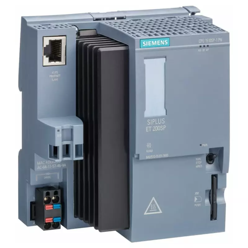 Siemens PLC CPU for Use with SIMATIC ET 200SP, 20-Input, 6AG2510-1DJ01-4AB0