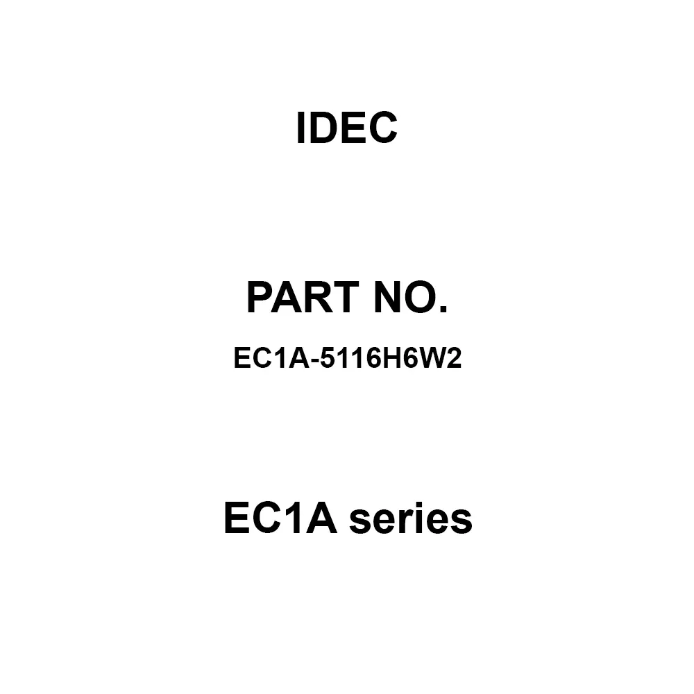 IDEC EC1A Series With Wiring/Wall-Mounted Type 500 V, EC1A-5116H6W2
