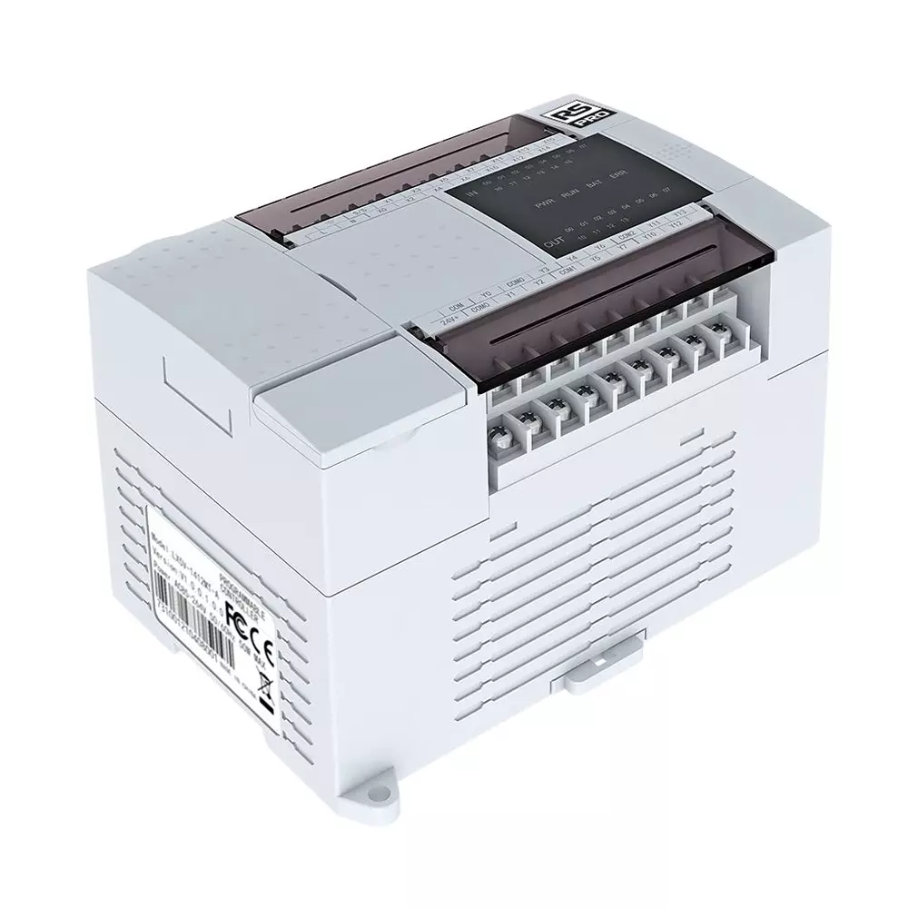 RS PRO Logic Controller 136x107x87 mm 85 to 265 V AC 14 Inputs 12 Outputs Transistor AC, 2665102