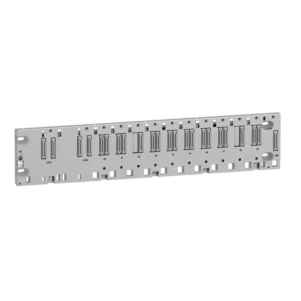 Schneider Electric Modicon X80 Ethernet Backplane 10 Slots 251 mW 3.3 V DC, 3.9 W 24 V DC, BMEXBP1002H