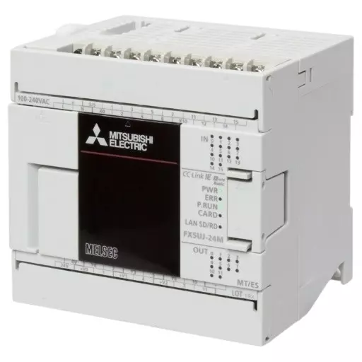 Mitsubishi Electric PLC CPU Module FX5UJ Type 14 Digital Input 10 Transistor Output, FX5UJ-24MT/ES