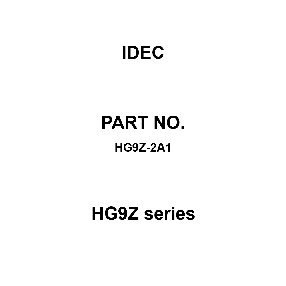 IDEC Hg9Z Series 1.6 - 3 Panel Thickness, HG9Z-2A1