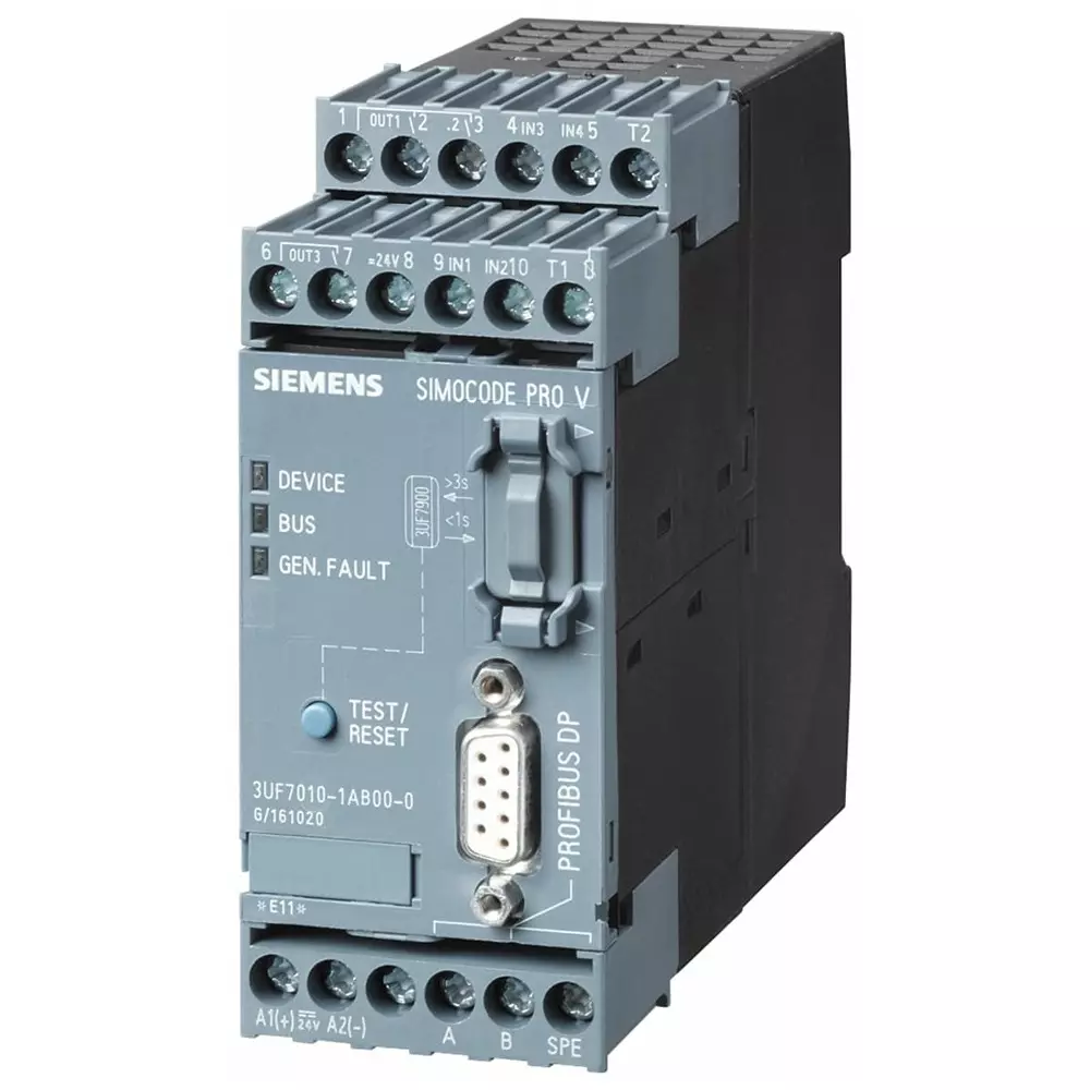 Siemens SIRIUS SIPLUS SIMOCODE Series Interface Module for Use with SIRIUS SIPLUS SIMOCODE, Relay Output, 5-Input, 6AG10101AU004AA0