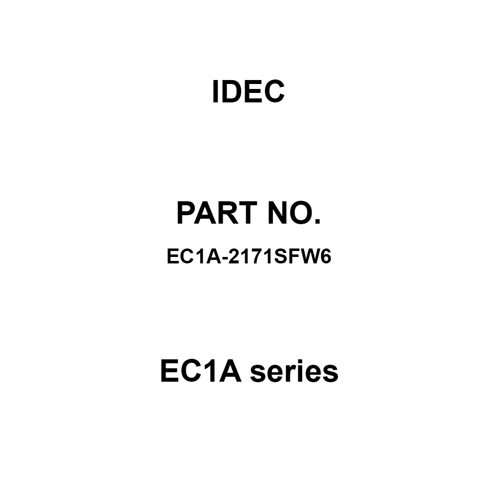 IDEC EC1A Series With Wiring/Stand-Alone Type 500 V, EC1A-2171SFW6