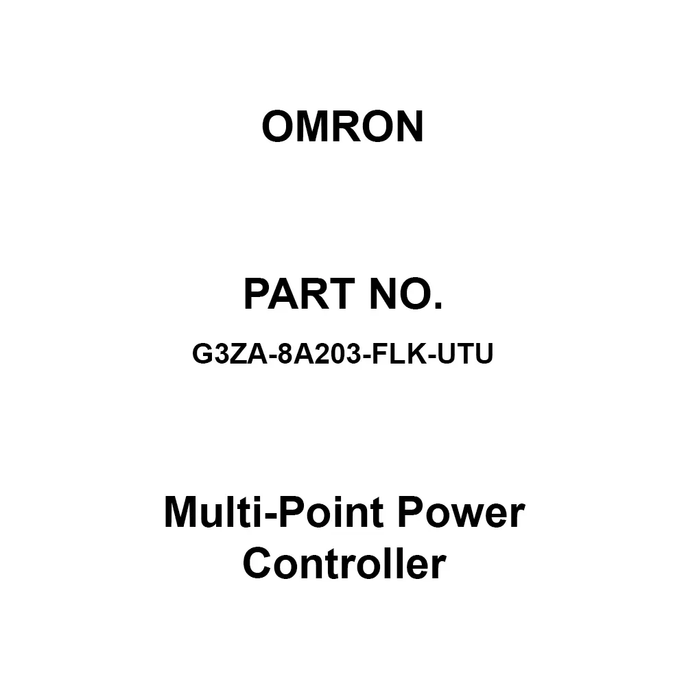 Omron Multi-Point Power Controller AC 100 to 240 V, G3ZA-8A203-FLK-UTU