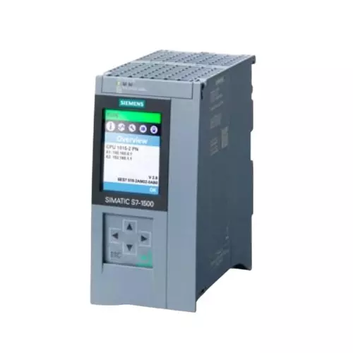 Siemens S7 1500 Series Central Processing Unit CPU 1515-2 PN with 500 KB for Program, 3 MB for Data Memory, 6ES75152AM020AB0