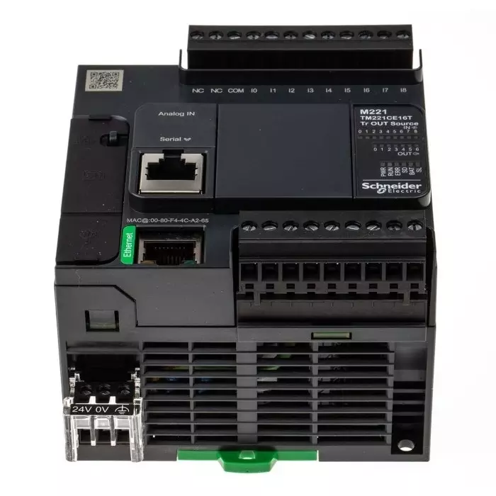 Schneider Electric Modicon M221 Series PLC CPU Digital Output 9-Input Discrete Input, TM221CE16T