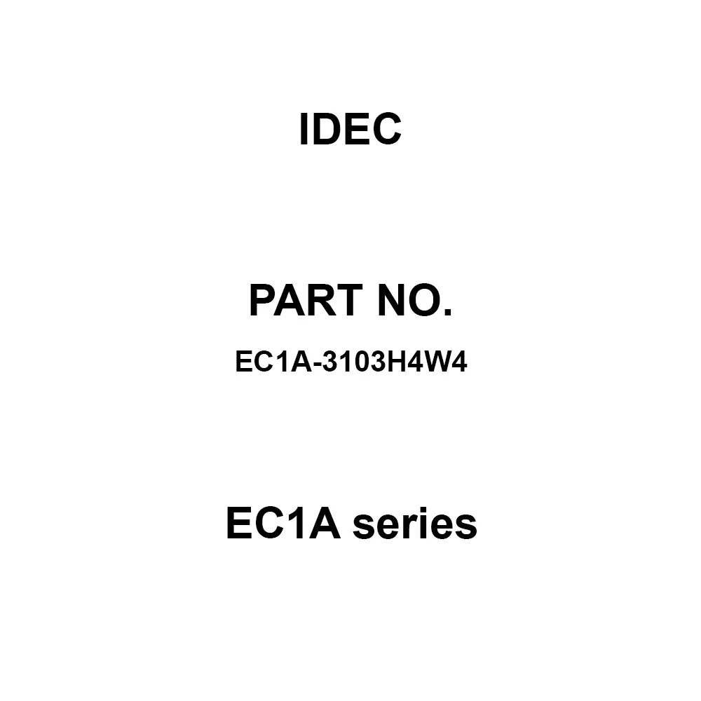 IDEC EC1A Series With Wiring/Wall-Mounted Type 500 V, EC1A-3103H4W4