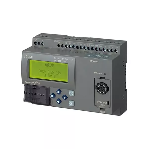 IDEC FT1A controller Pro (Small LCD type) DC24V 4-Point 10A Relay, 4-Point 2A Relay, FT1A-H24RA