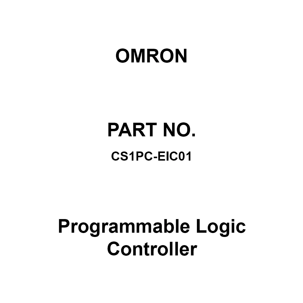 Omron Programmable Logic Controller, CS1PC-EIC01