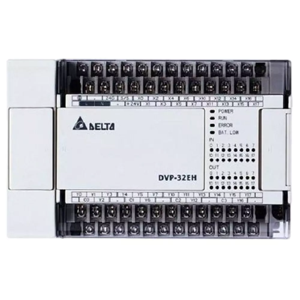 Delta Microprocessing Unit with 100-240 V AC Main Supply Voltage, 16 Digital Input and 16 Digital Output Transistor Type, DVP32EH0013