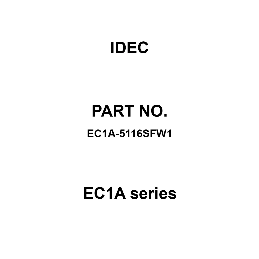 IDEC EC1A Series With Wiring/Stand-Alone Type 500 V, EC1A-5116SFW1