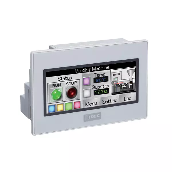 IDEC FT1A controller Touch (display type) [TFT color / silver] 4-Point 10A Relay, FT1A-C12RA-S