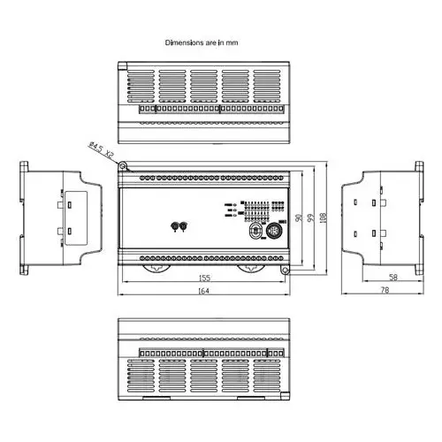 delta-non-expandable-microprocessing-unit-with-100-240-v-ac-main-supply-voltage-24-digital-input-and-16-digital-output-transistor-ii-type-dvp40ec0ot3