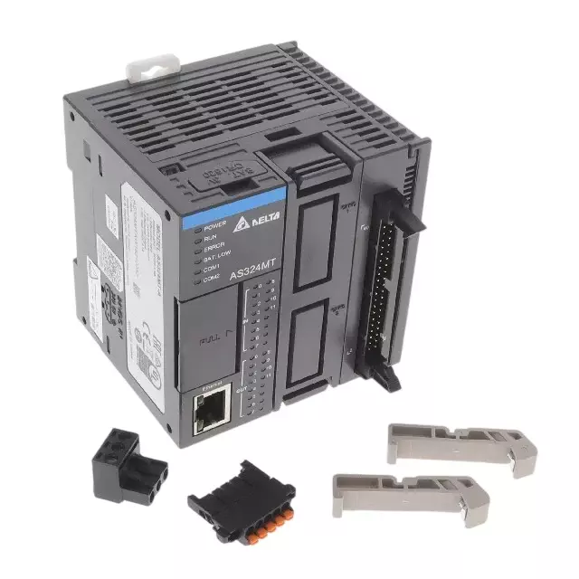 Delta Programmable Logic Controller with 128K Steps Program Capacity and 6 Axis High Speed Pulse Train Output, AS324MT-A