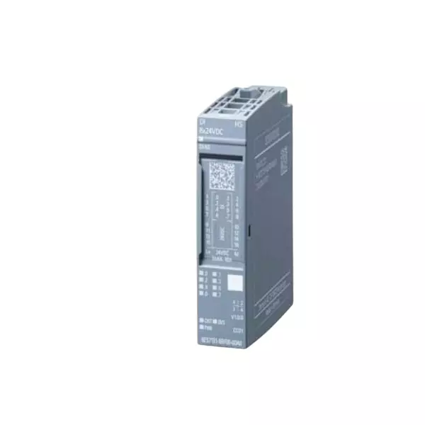 Siemens ET 200SP Series I/O Expansion Module DI 8x24 V DC HS with 24 V DC Rating and 1.5 W Power Loss, 6ES71316BF000DA0