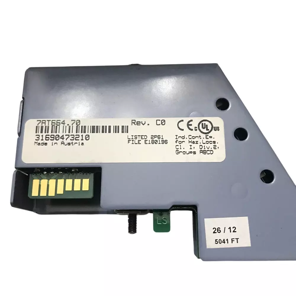 B&R Analog Input Module Blue Metal 24 V DC for Industrial Use, 7AT664.70