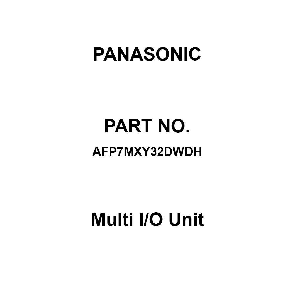 Panasonic Multi I/O Unit16 inputs, 16 outputs MIL connector, AFP7MXY32DWDH