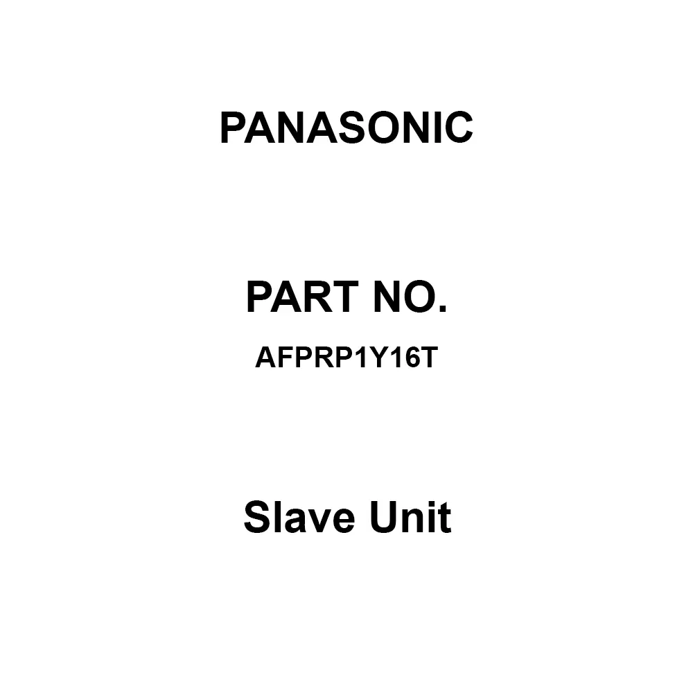 Panasonic Slave Unit16 points Transistor output (sink), AFPRP1Y16T
