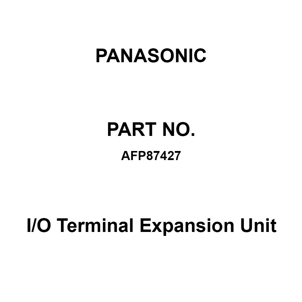 Panasonic I/O Terminal Expansion Unit DC 24 V Operation Voltage, AFP87427