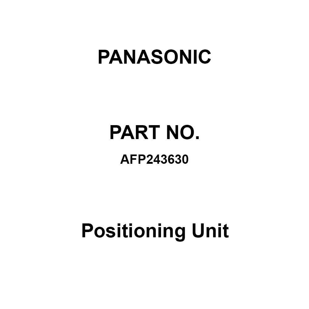 Panasonic Positioning Unit 1 pps to 32 Mpps, AFP243630