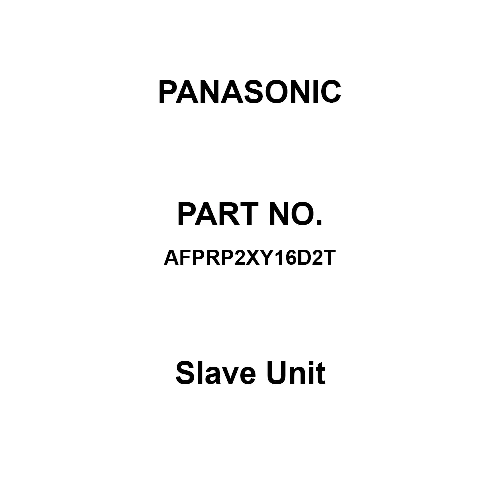 Panasonic Slave Unit8 inputs, 8 outputs Transistor output (sink), AFPRP2XY16D2T