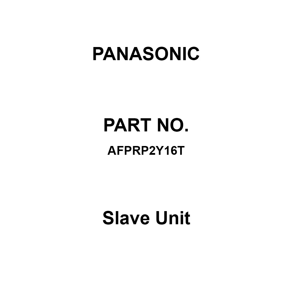 Panasonic Slave Unit16 points Transistor output (sink), AFPRP2Y16T